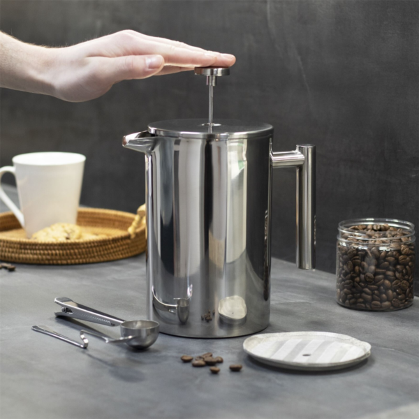 Chrome Stainless Steel Cafetière